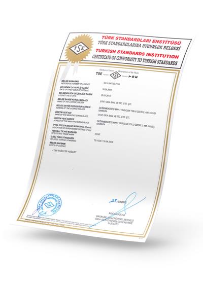 Otat Gıda - Belgeler