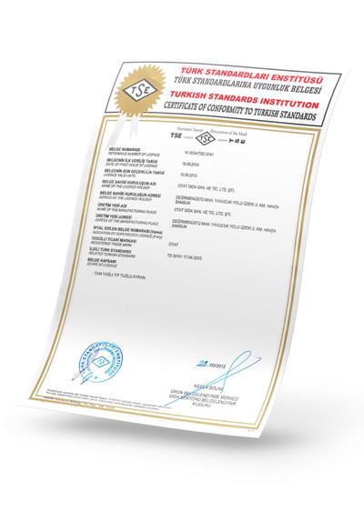 Otat Gıda - Belgeler